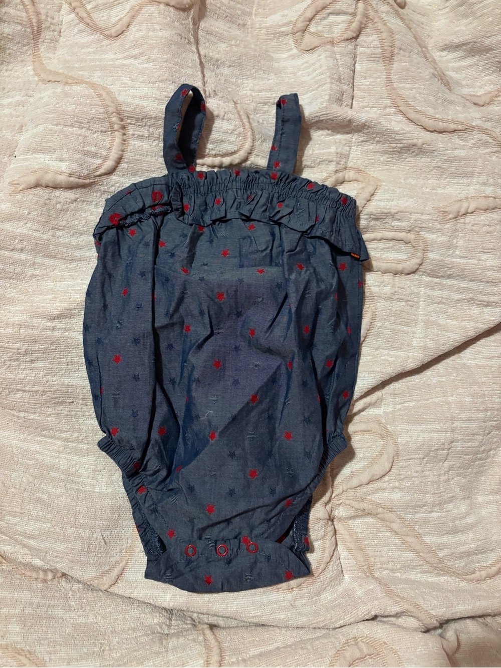 Cat & Jack Navy Blue Star-Print Baby Romper